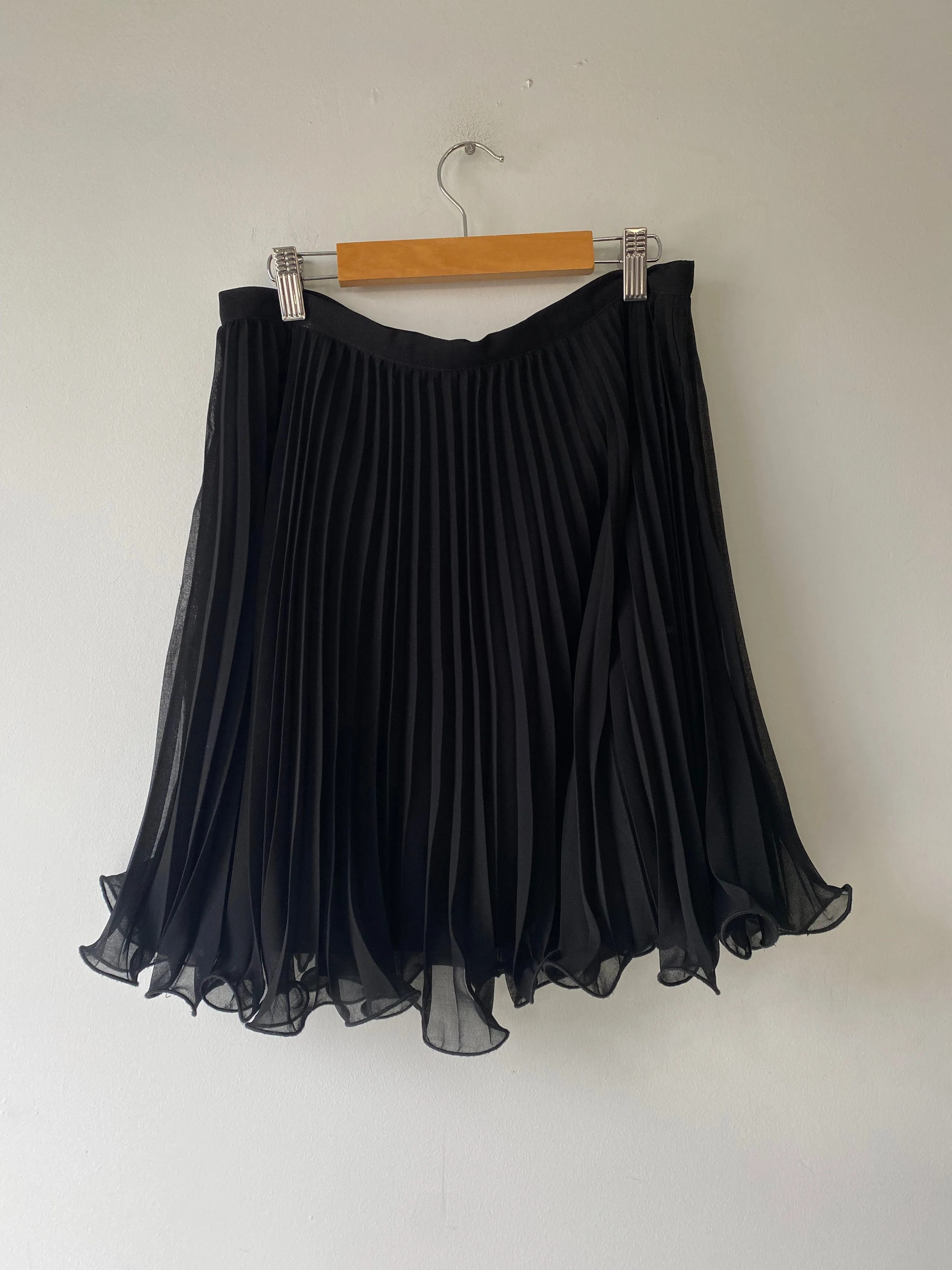 Vintage Alberto Makali Black Frilled Miniskirt