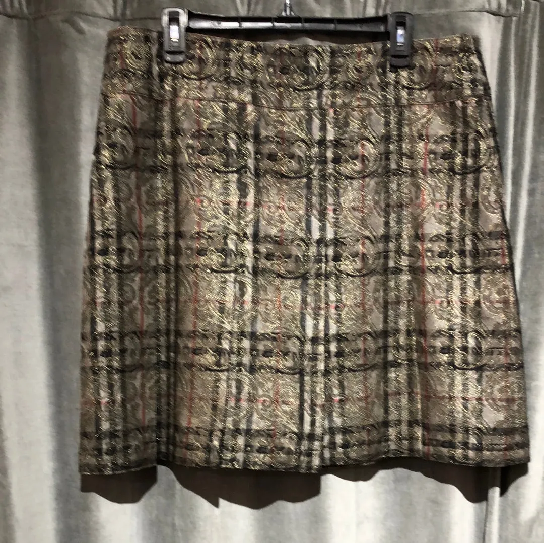 VINTAGE: Burberry London Burberry Print Shiney Pleaded skirt