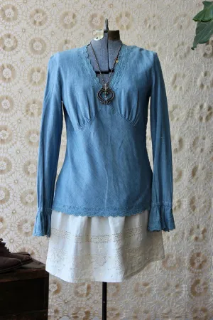 Vintage Ralph Lauren Chambray Top Selected by The Highlands Foundry THF113