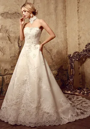 Vintage Style Lace A-line Gown Wedding Dress | HL1008