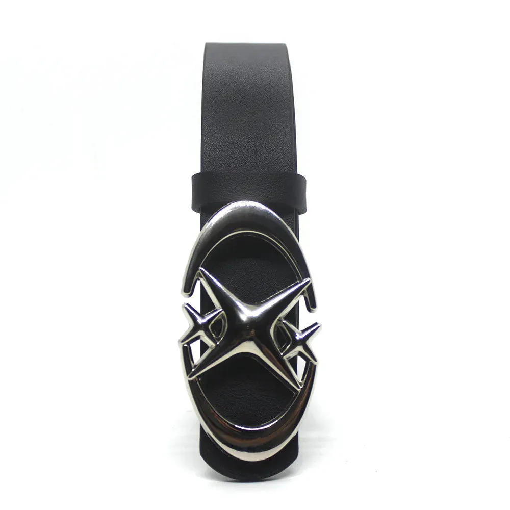Vintage Y2K Punk Cross & Star Buckle Belt