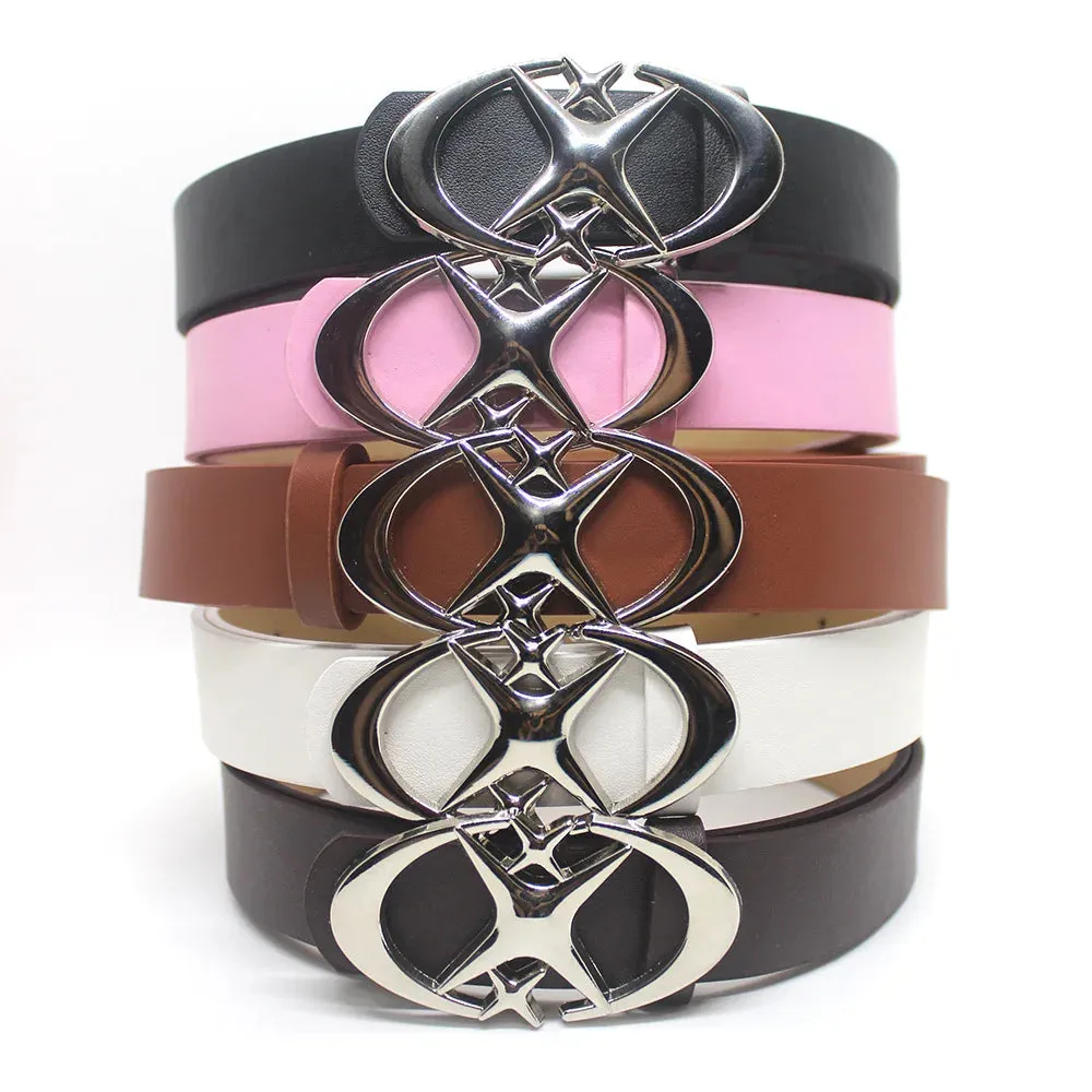 Vintage Y2K Punk Cross & Star Buckle Belt