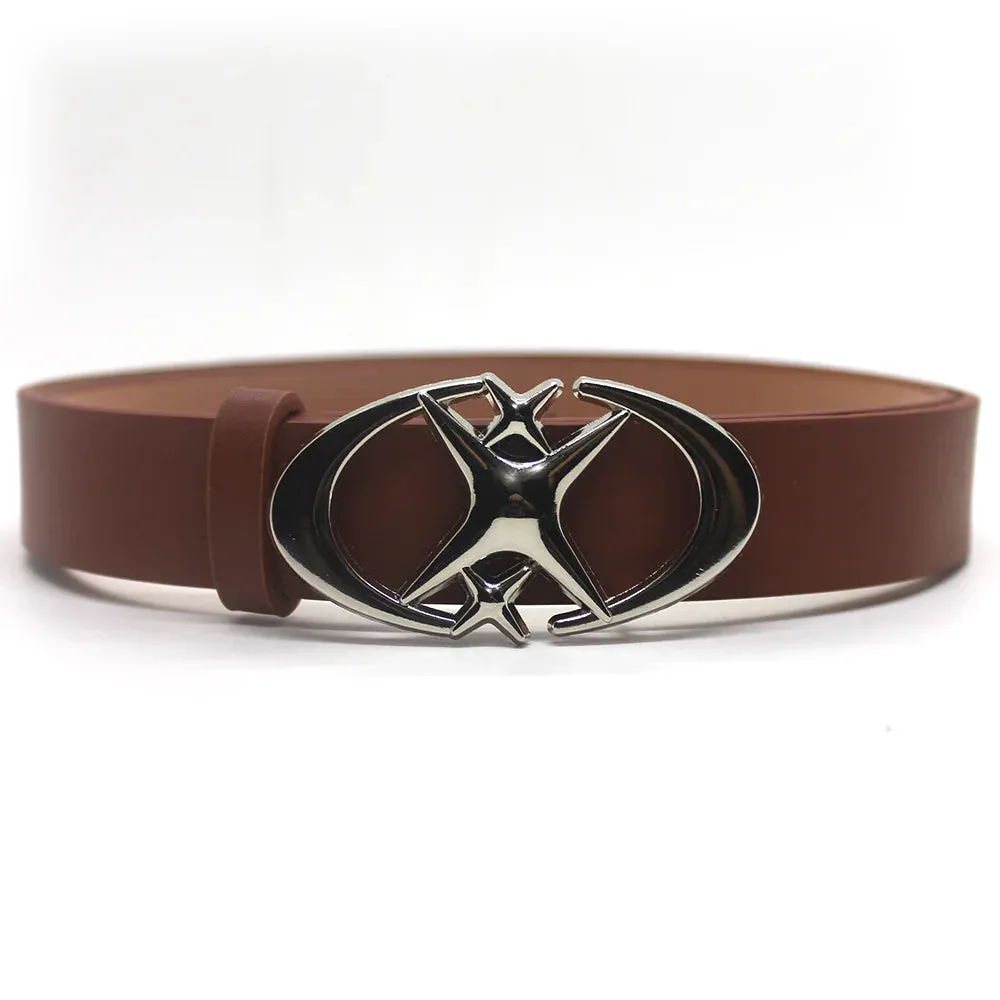 Vintage Y2K Punk Cross & Star Buckle Belt