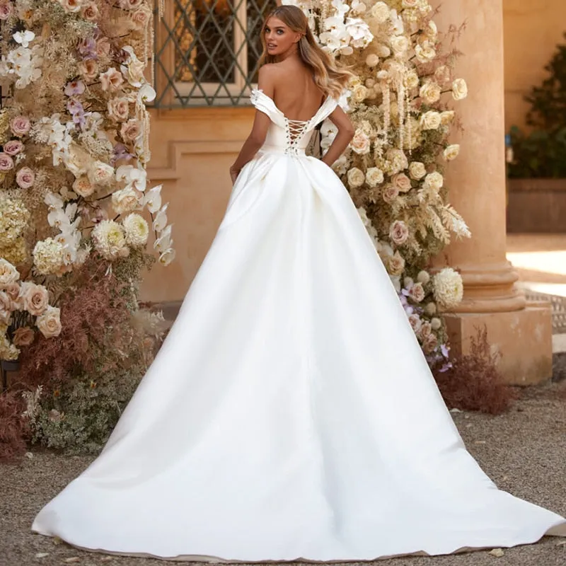 Wedding Dresses Off Shoulder Mermaid Bride Dress
