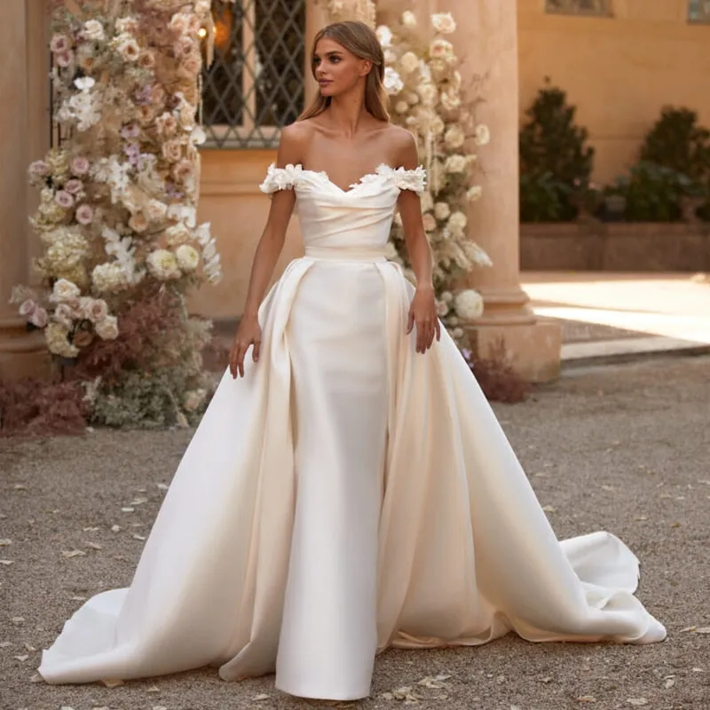 Wedding Dresses Off Shoulder Mermaid Bride Dress