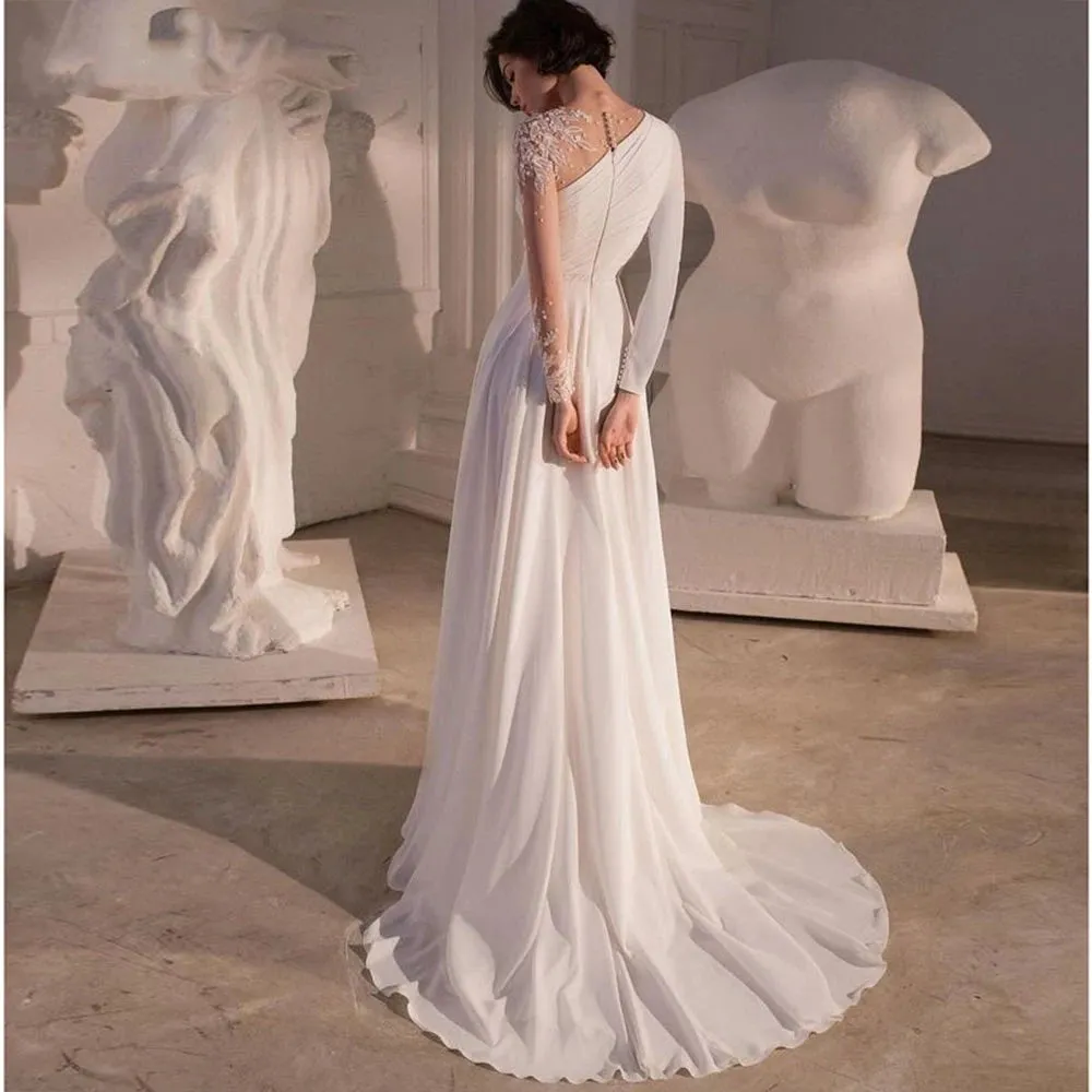 Wedding Guest Dresses: Wedding Dresses Vintage Strapless One Shoulder Bridal Gowns