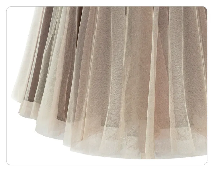 Women New Fluffy Mesh Skirt