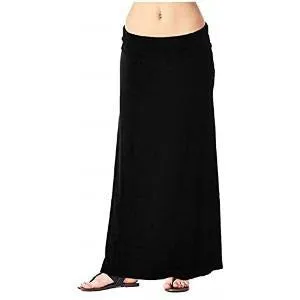 Womens long Maxi foldover waist skirt Made in USA