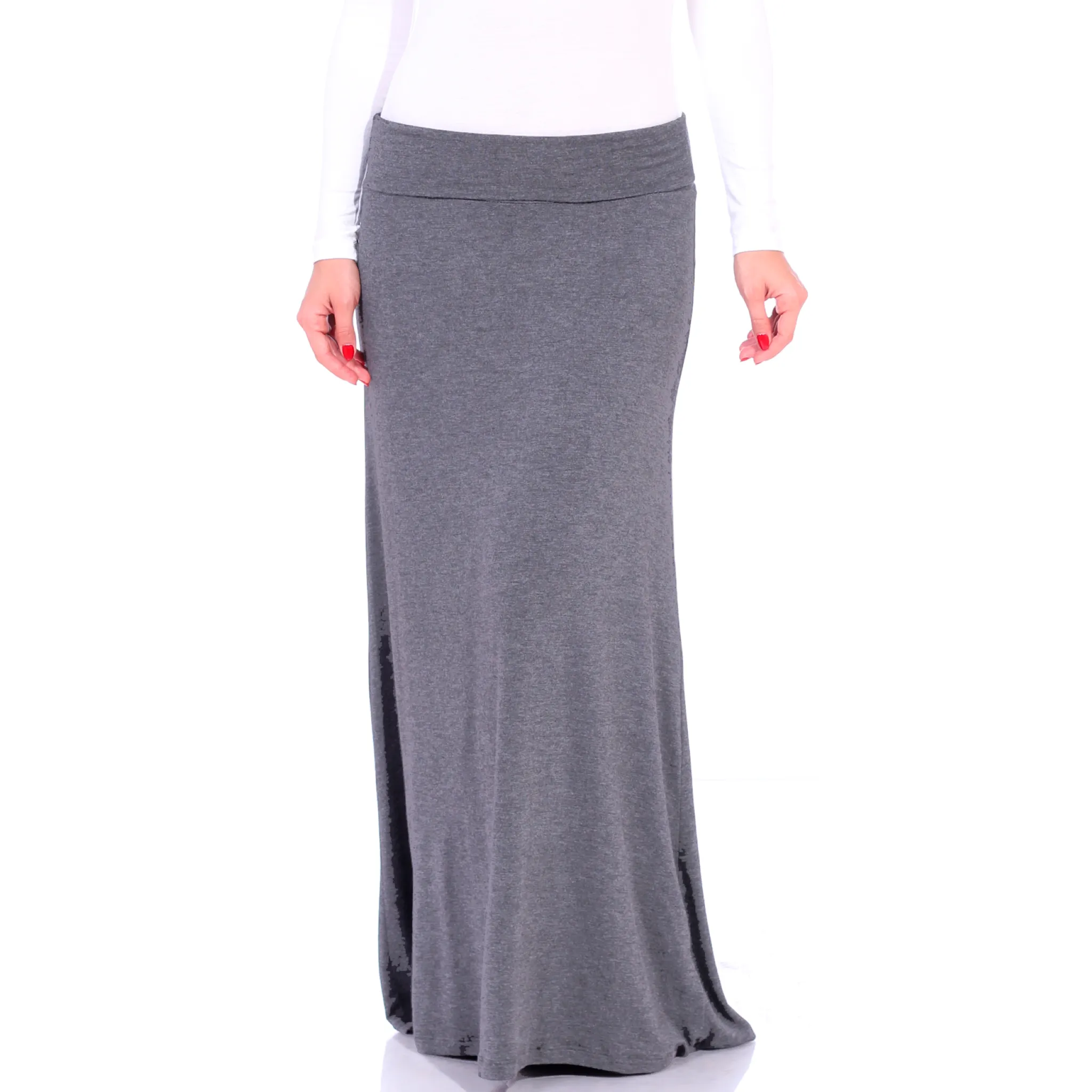 Womens long Maxi foldover waist skirt Made in USA
