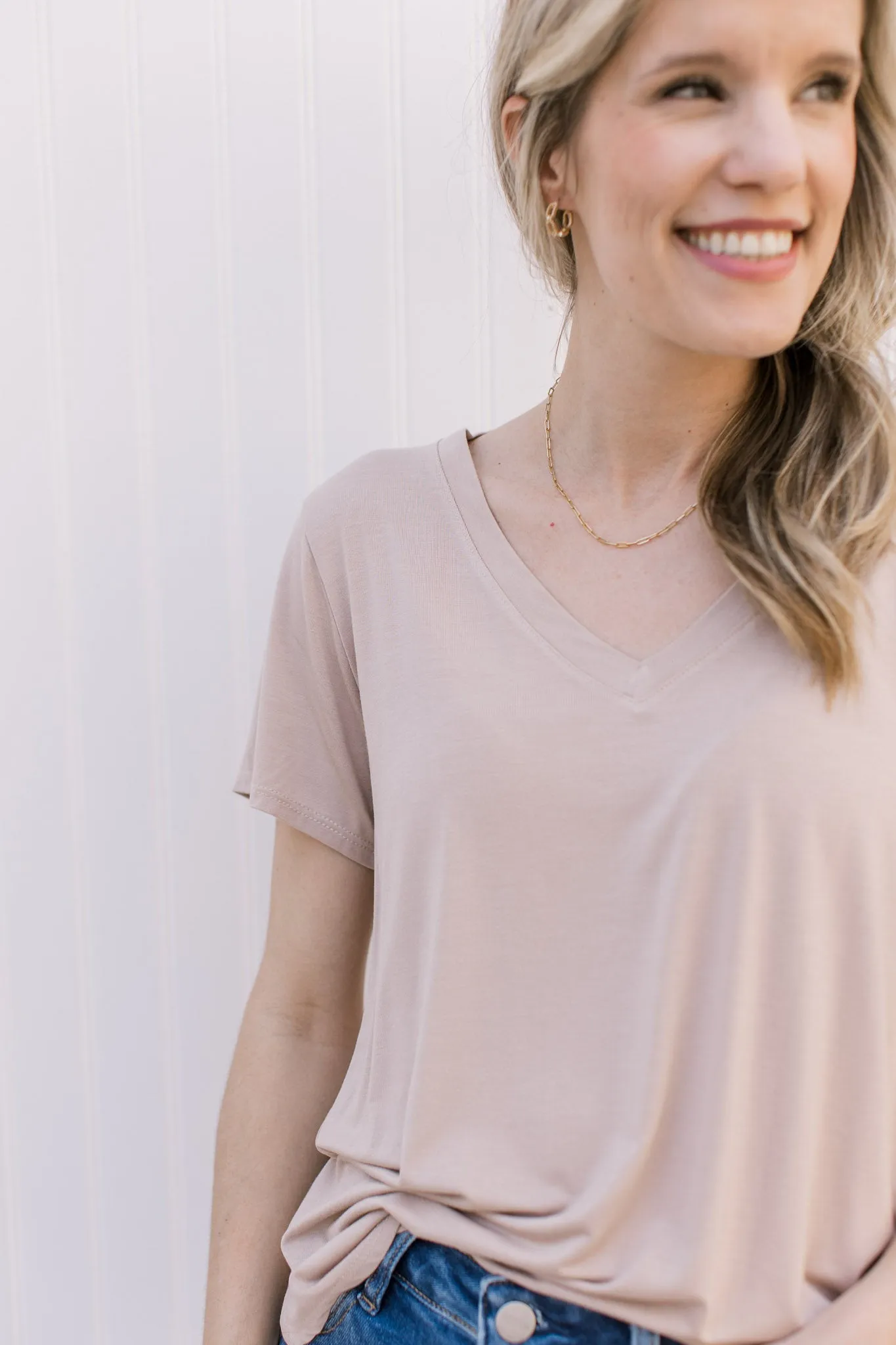 X Light Taupe Tee