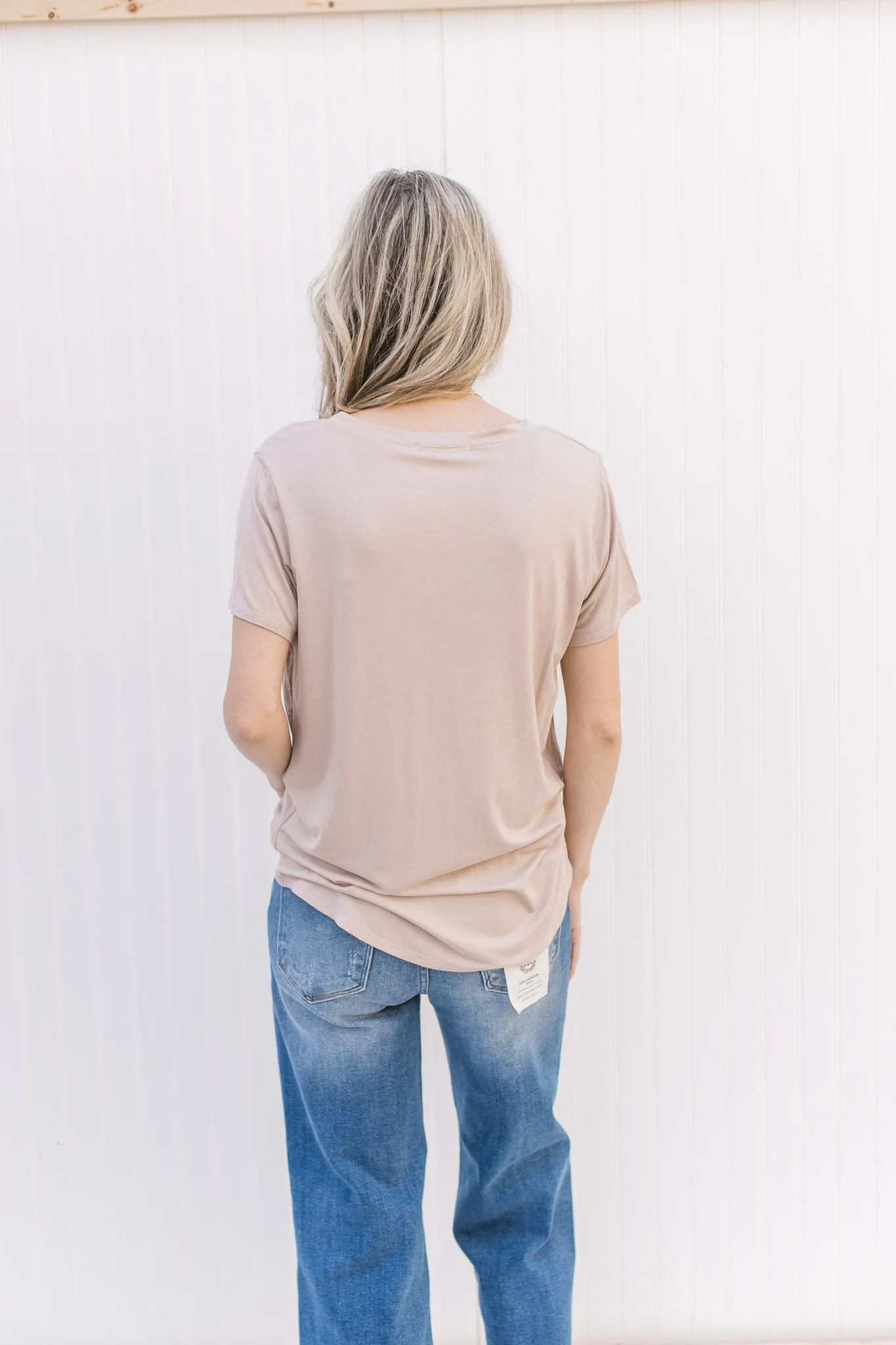 X Light Taupe Tee