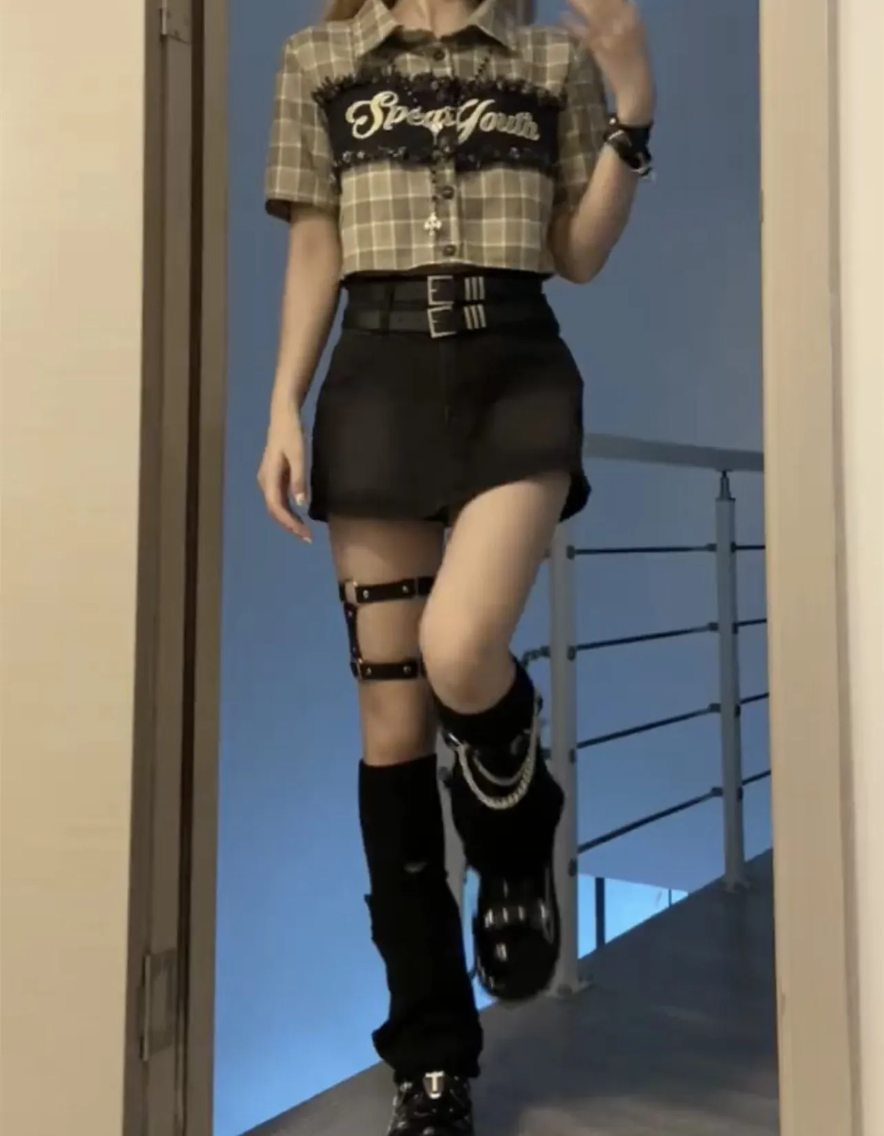 Y2k Retro Denim Skirt UB98439