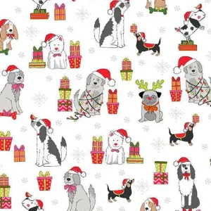 Yappy Christmas - Dog Scatter - White
